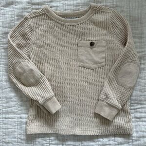 Old Navy 2T  Cream Waffle Knit Shirt